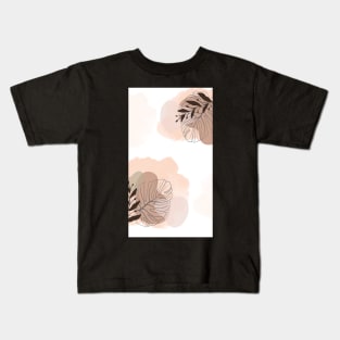 Abstract Essence: Aesthetic Geometric Watercolors Kids T-Shirt